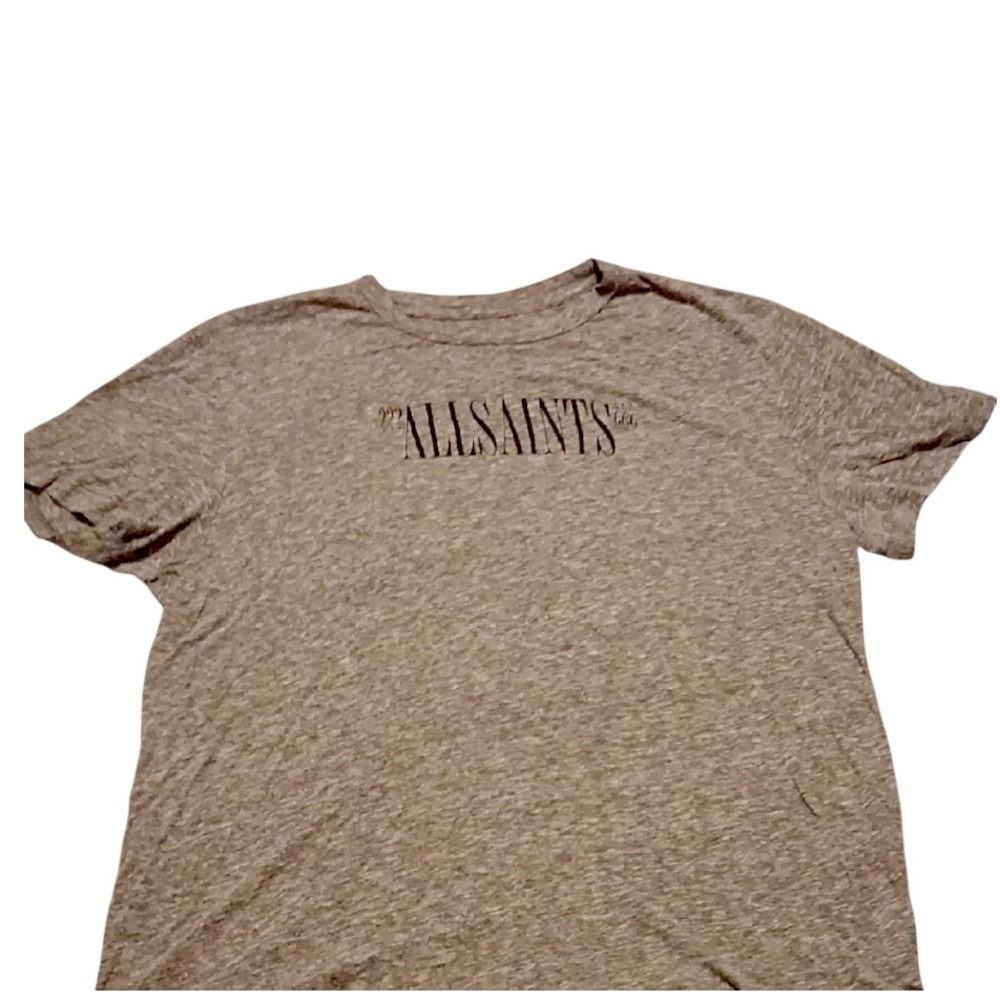 All Saints Gray Short Sleeve Tee